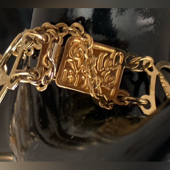 Wild Bryde Hummingbird Bracelet Panel Signed 14K Gold Plate Vintage. - Picture 3 of 6
